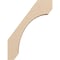 Ekena Millwork 3-inch W x 12-inch D x 16-inch H Legacy Rough Cedar Woodgrain TimberThane Knee Brace, Primed BRCUR03X12X16LECRCPR - alternate 3